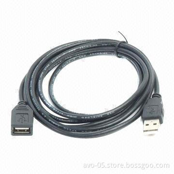 USB Male to USB Female Cable, 2.0 Version, Full Shield